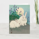 Recherche de deux lapins vœux cartes Mignon