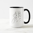 Recherche de croquis simple tasses Femme