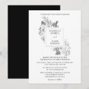 Recherche de floral noir et blanc invitations Fleurs