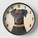 Recherche de dobermann horloges Doberman pinscher