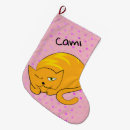 Recherche de chat orange chaussette de noël Mignon