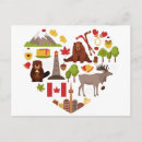 Recherche de amour canada cartes postales Drapeau