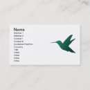 Recherche de colibri bleu cartes visite Vert