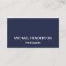 Recherche de bleu foncé cartes visite Simple