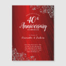 Recherche de 40th anniversary invitations Élégant