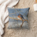 Recherche de oiseaux sauvages coussins Bleu
