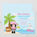 Recherche de coffre trésor invitations Fête des pirates