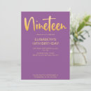 Recherche de 19ème anniversaire invitations Pour elle