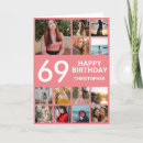 Recherche de 69 ans anniversaire cartes Soixante neuvième