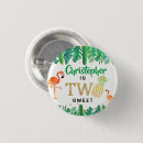 Recherche de tropical anniversaire badges Luau