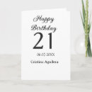 Suche nach 21 geburtstag karten Minimalistisch