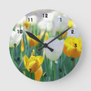 Recherche de murale de tulipe horloges Blanc