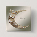 Recherche de croissant lune badges Fleurs