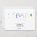 Recherche de police baby shower invitations Bleu