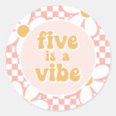 Recherche de five autocollants Rose