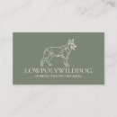 Suche nach wilder hund visitenkarten Natur