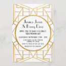Recherche de années 20 mariage invitations Gatsby