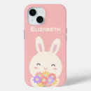 Recherche de lapin rose iphone coques Fleurs