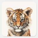 Recherche de portrait tigre autocollants Safari
