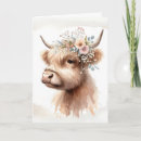 Suche nach highland cow karten Boho