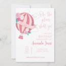Recherche de hot air balloon invitations Rose