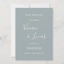 Recherche de dusty blue wedding save the dates Minimaliste
