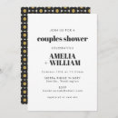 Recherche de elegant gold bridal shower invitations Noir et or