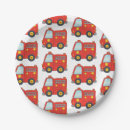 Recherche de firetruck assiettes Anniversaire