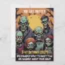 Recherche de mort vivant invitations Zombie