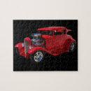 Recherche de voiture ancienne puzzles Rouge