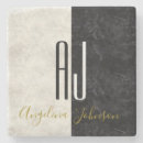 Recherche de marbre noir et blanc dessous de verres Moderne