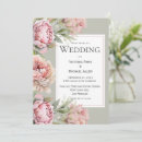 Recherche de rose vert mariage invitations Chic