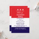 Recherche de bannière étoilée invitations Fête de l'indépendance