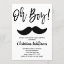 Recherche de partie moustache invitations Élégant