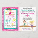 Recherche de partie gymnastique invitations D'anniversaire de gymnastique