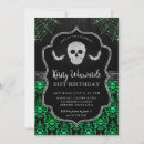 Recherche de vert de crâne invitations Noir