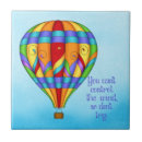 Recherche de montgolfière carreaux Bleu