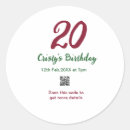 Recherche de 20 ans autocollants Anniversaire