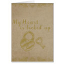 Recherche de coeur verrouillé cartes postales Pour tous