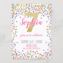 Recherche de confettis colorés invitations Parties scintillant or