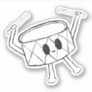 Recherche de percussion autocollants Dessin