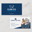 Recherche de service de plombier cartes visite Réparateur