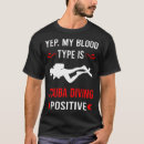 Recherche de sang tshirts Plongée