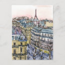 Recherche de aquarelle urbaine cartes postales Ville