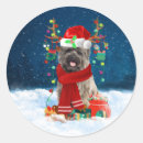 Recherche de cairn terrier autocollants Noël