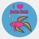 Suche nach liebe zu fischen aufkleber Regenbogen