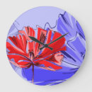 Suche nach mohnblumen wanduhren Rot