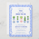 Recherche de tea shower invitations Preppy