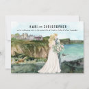 Recherche de par la mer mariage invitations Élégant