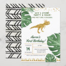 Recherche de dinosaures anniversaire invitations Baby boy